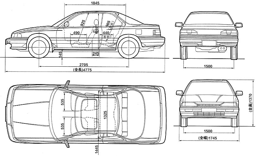Bil Honda Legend 1987
