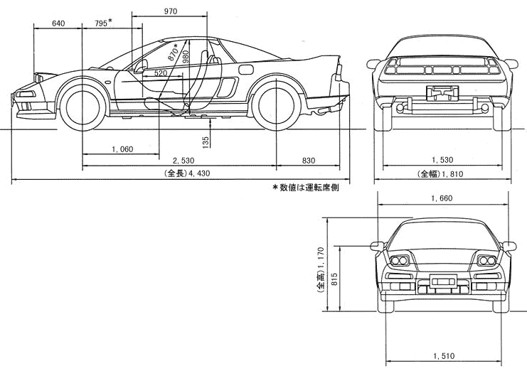 Кола Honda NSX 1997 