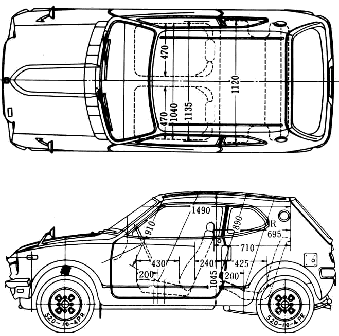 Bil Honda Z 1971