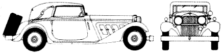 Bil Horch 670 V12 1932