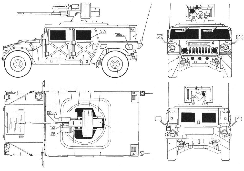 Auto  Hummer M242 Bushmaster