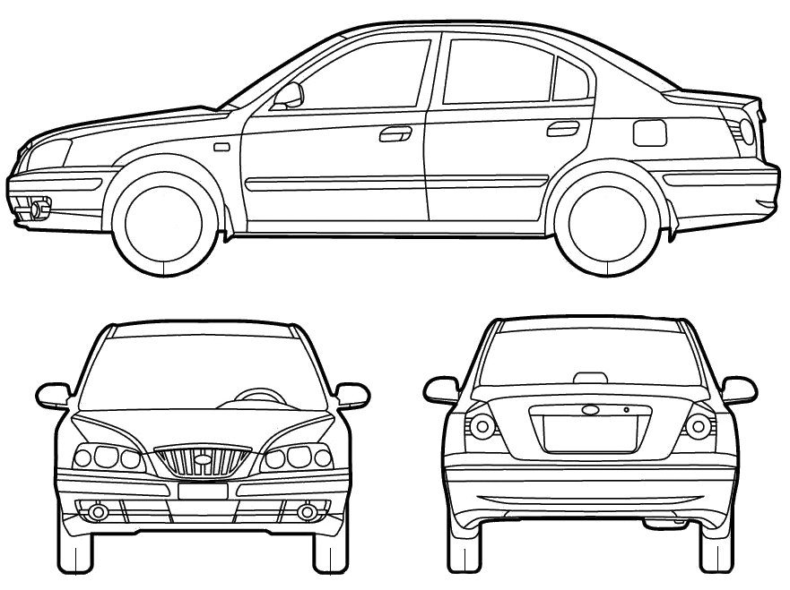Bil Hyundai Elantra Sedan 2005