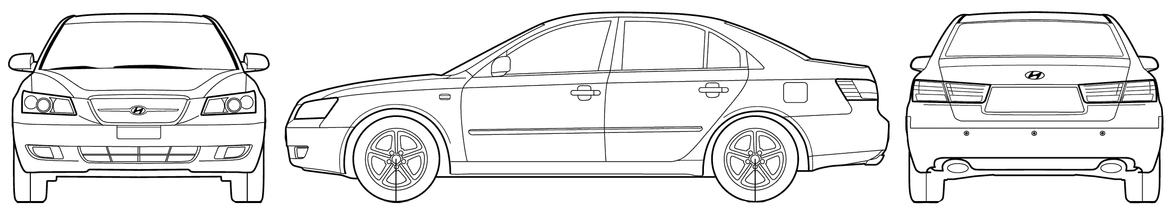 Кола Hyundai Sonata 2006