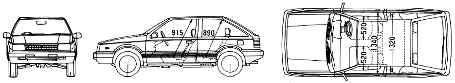 Auto  Isuzu Gemini FF 1988