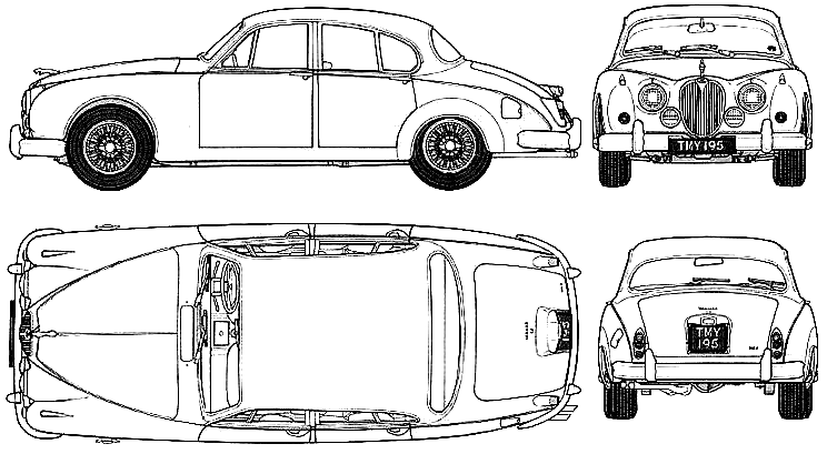 Кола Jaguar Mk.II Saloon 1968