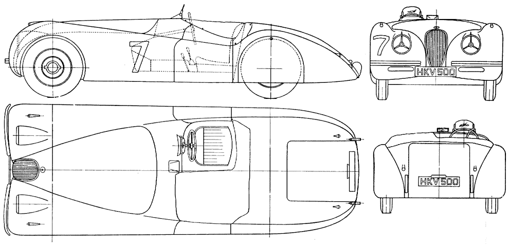 Кола Jaguar XK 120