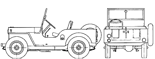 Auto  Jeep CJ-2A Universal