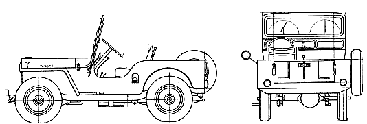 Bil Jeep CJ-3A Universal