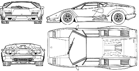 Bil Lamborghini Countach 25th Anniversary