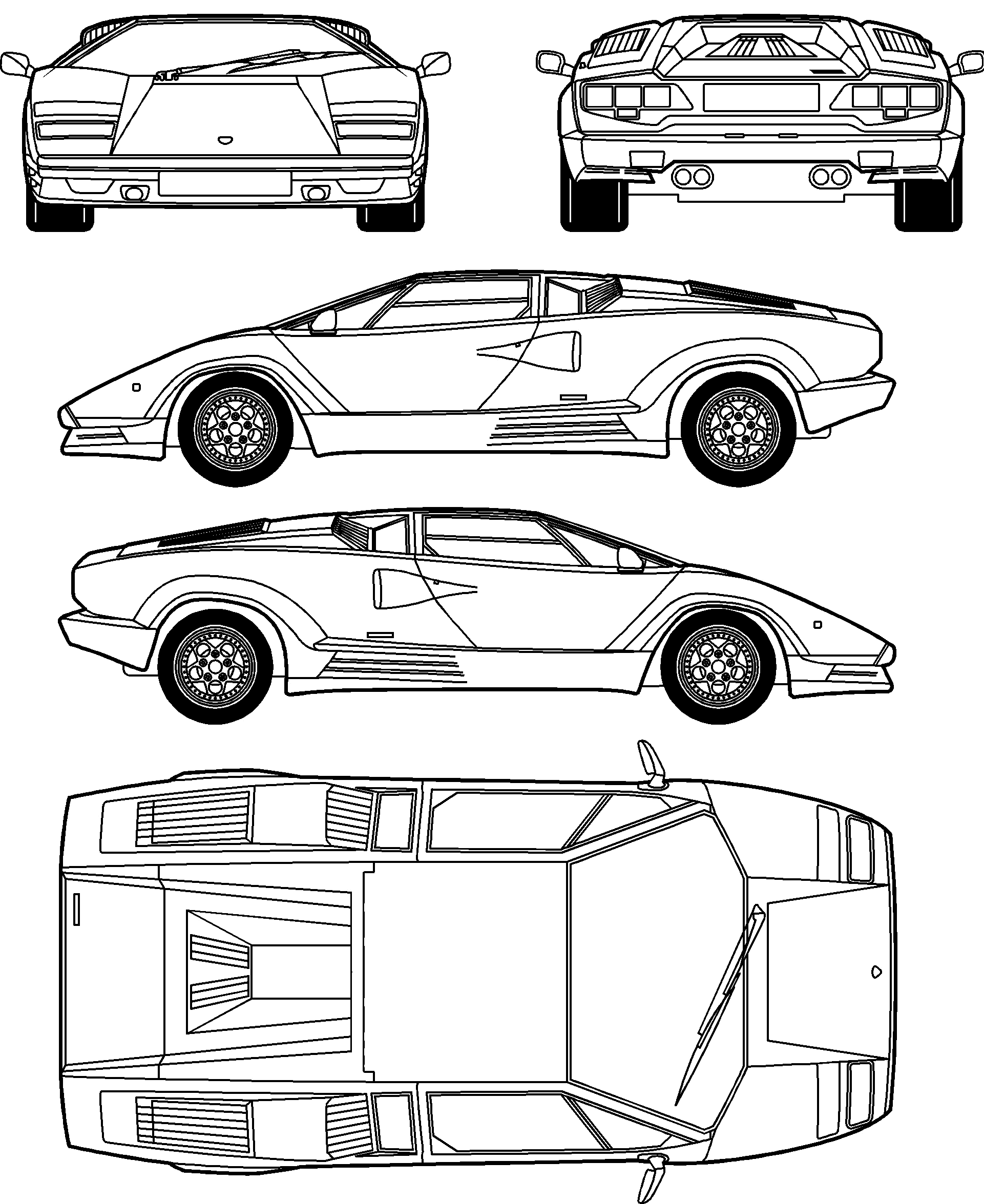 Bil Lamborghini Countach 5000S