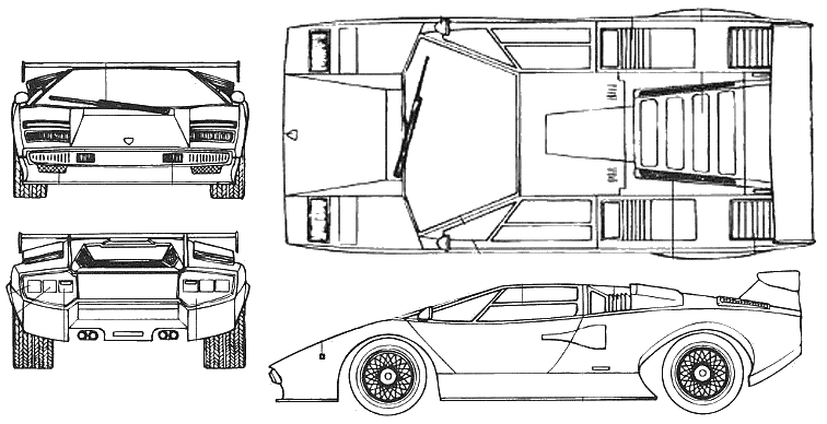 Bil Lamborghini Countach LP500