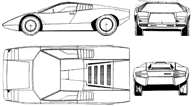 Bil Lamborghini Countach LP400 1970
