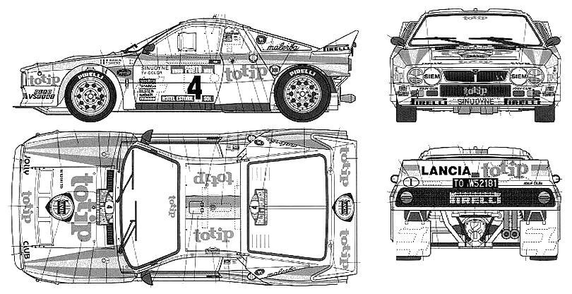 Bil Lancia 037 Rally 1984