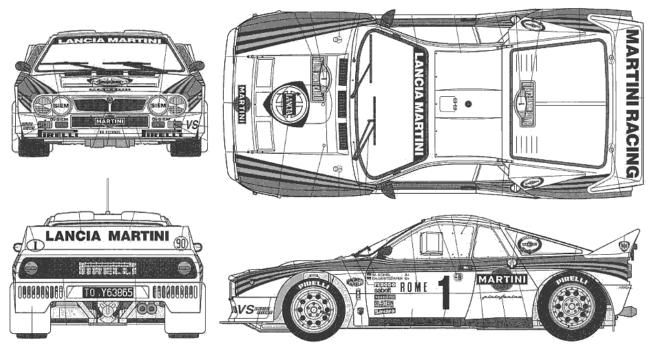 Bil Lancia 037 Rally