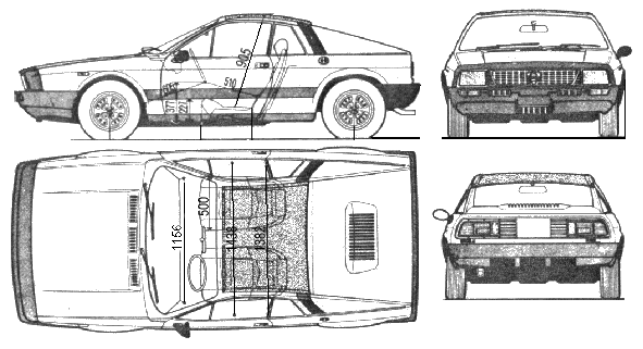 Bil Lancia Beta Monte Carlo