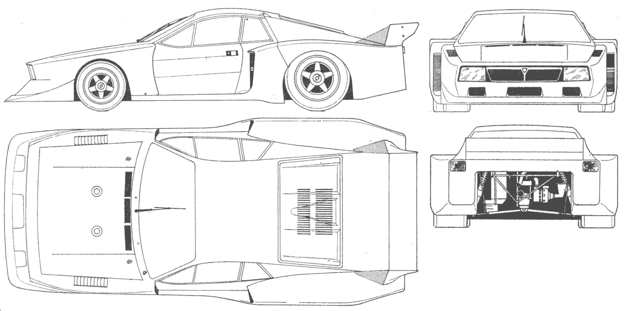 Bil Lancia Beta Montecarlo Turbo