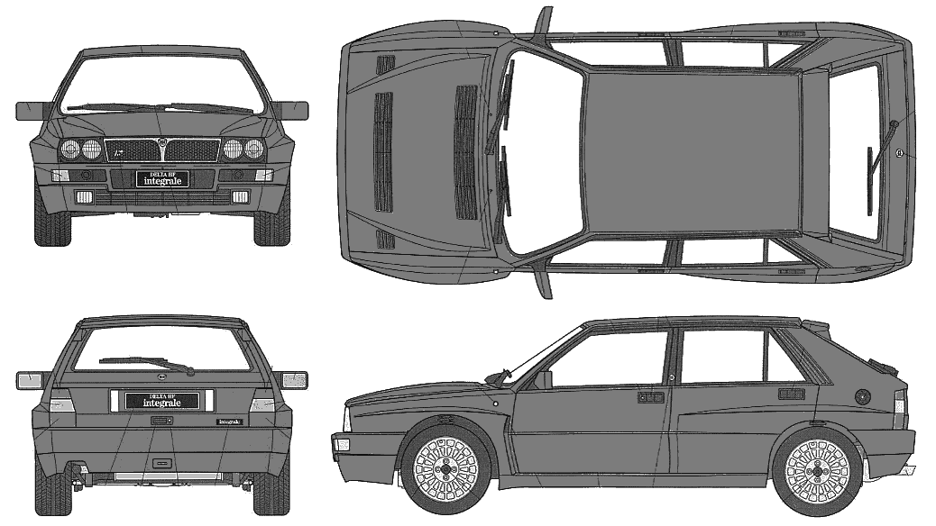 Bil Lancia Delta HF Integrale Evoluzione