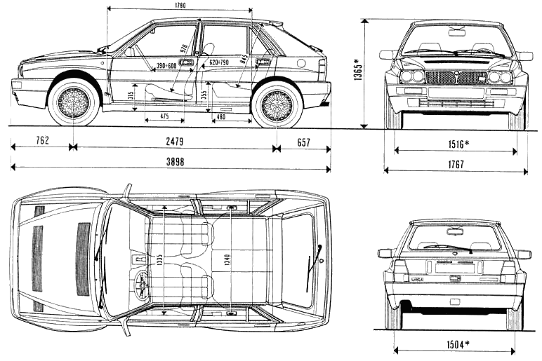 Bil Lancia Delta Integrale Evo