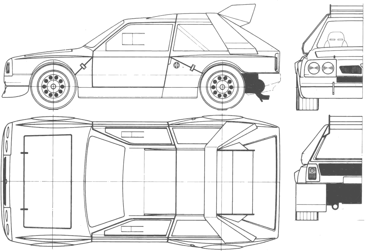Bil Lancia Delta S4