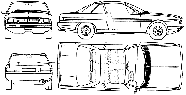 Bil Lancia Gamma Coupe 1977