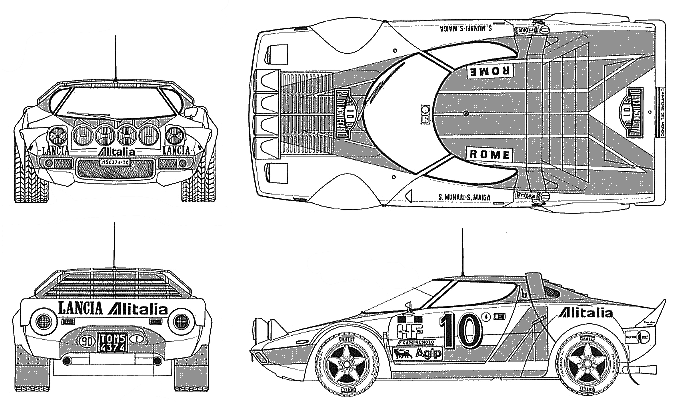 Bil Lancia Stratos Rally