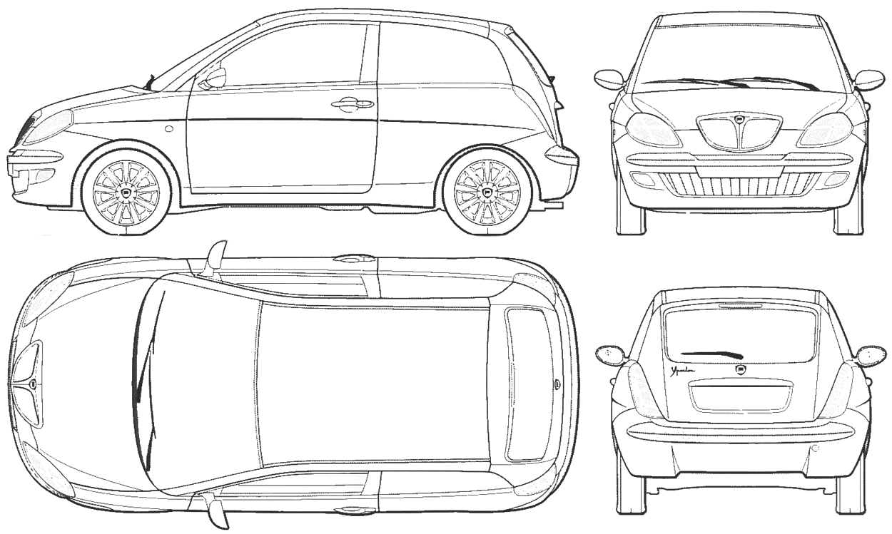 Bil Lancia Ypsilon 2004