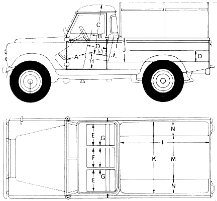 Auto  Land Rover 109 S2 Pick-up 1969