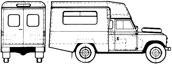 Bil Land Rover 109 S3 Ambulance