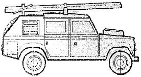 Bil Land Rover 110 Fire Appliance Mk. V