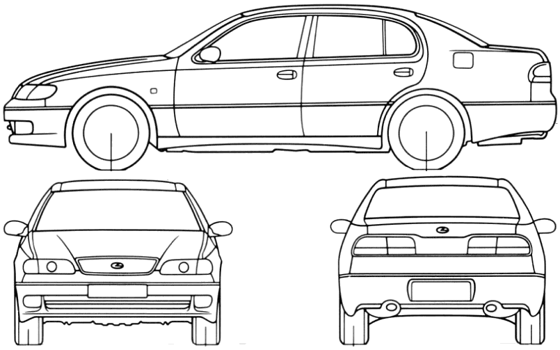 Кола Lexus GS300 1993