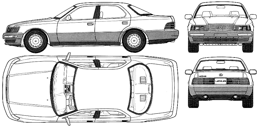Bil Lexus LS400 1990