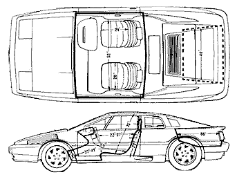 Кола Lotus Esprit Turbo 1988