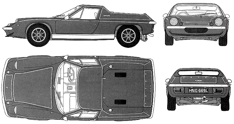 Bil Lotus Europa Special 1970