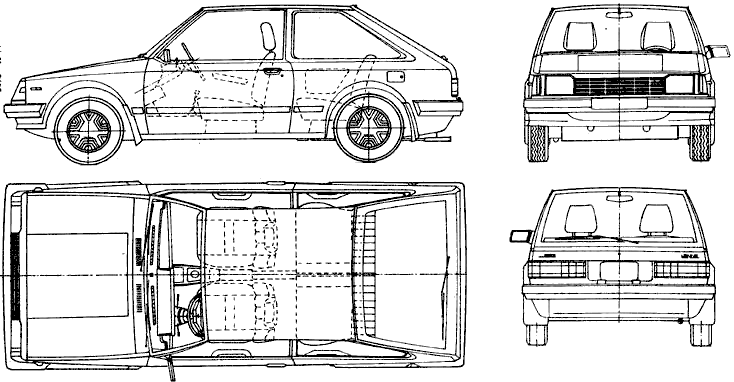 Кола Mazda 323 3-Door 1987