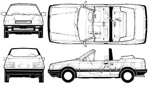 Кола Mazda 323 Familia Cabriolet 1986