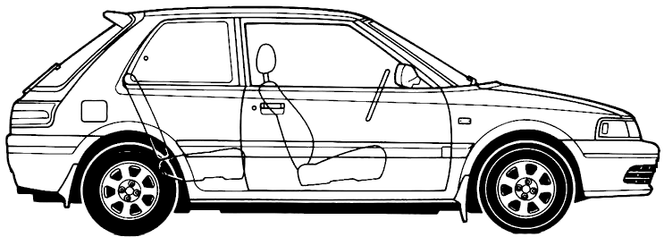 Bil Mazda 323 Hatchback 1993