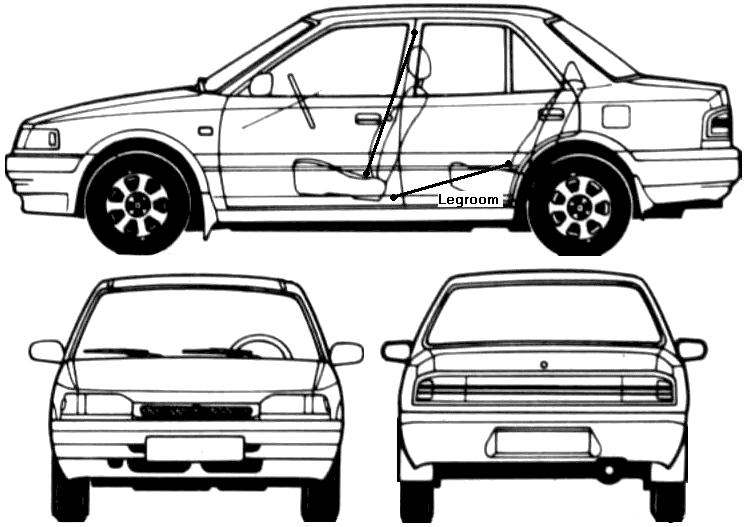 Кола Mazda 323 Protege 1995