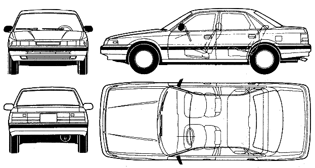 Bil Mazda 626 4-Door