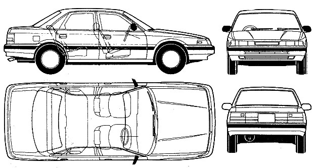 Кола Mazda 626 Capella 1984