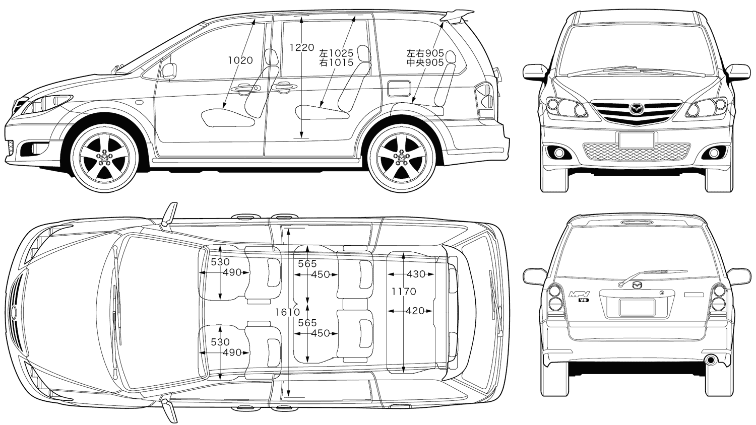 Кола Mazda MPV 2006