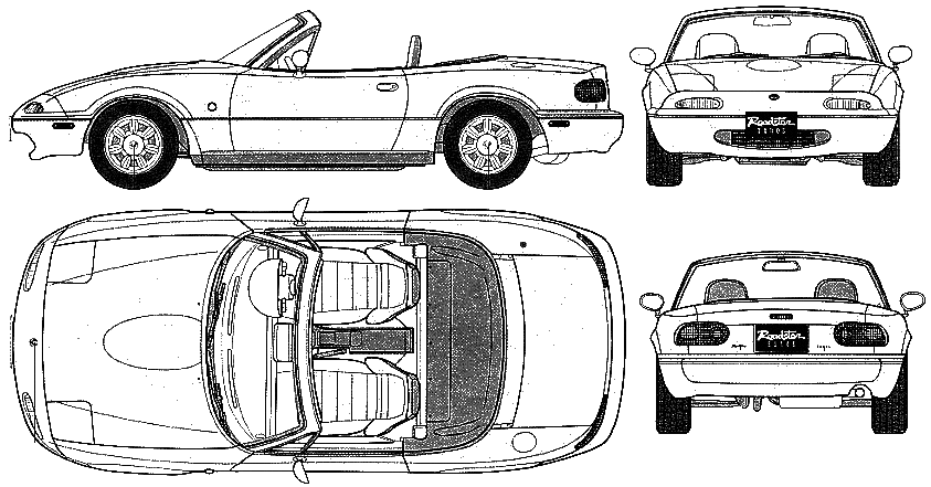 Bil Mazda MX5 Miata 1995
