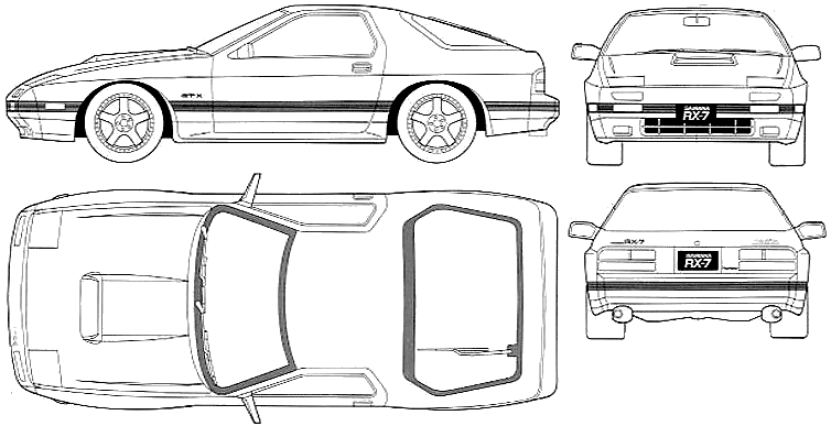 Кола Mazda RX-7 Savanna 1985