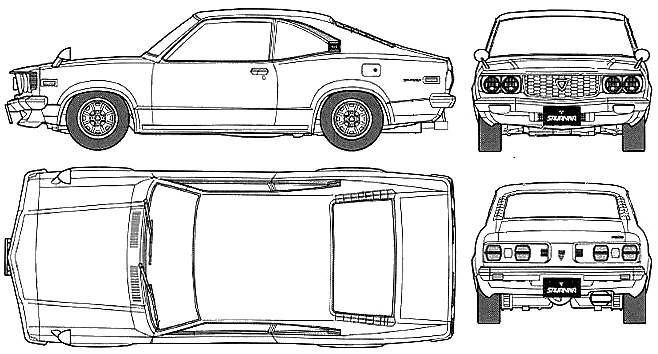 Кола Mazda Savanna GT RX-3 1975
