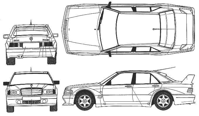 Bil Mercedes 190 E Evolution II