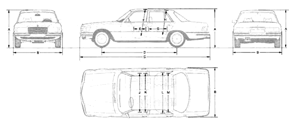 Bil Mercedes 450 6.9