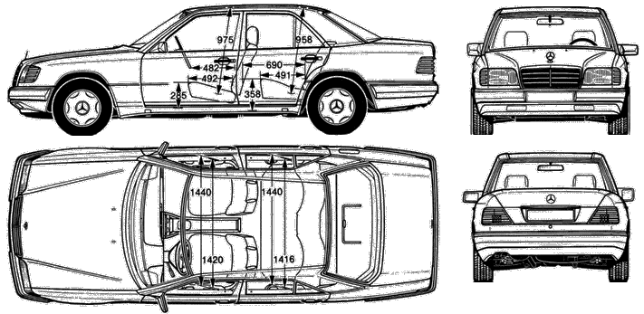 Bil Mercedes Benz E-Class W124