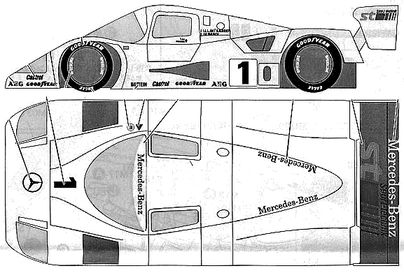 Bil Mercedes-Benz Sauber C11 1990