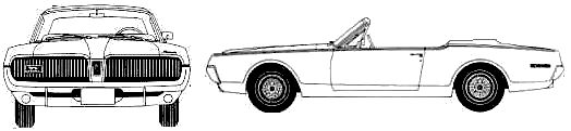 Auto  Mercury Cougar Convertible 1967