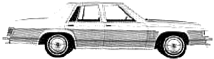 Bil Mercury Marquis 4-Door Sedan 1980