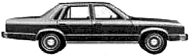 Auto  Mercury Zephyr 4-Door Sedan 1979